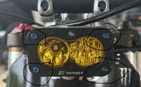 Titanium Burnt Blue Baja Bolts