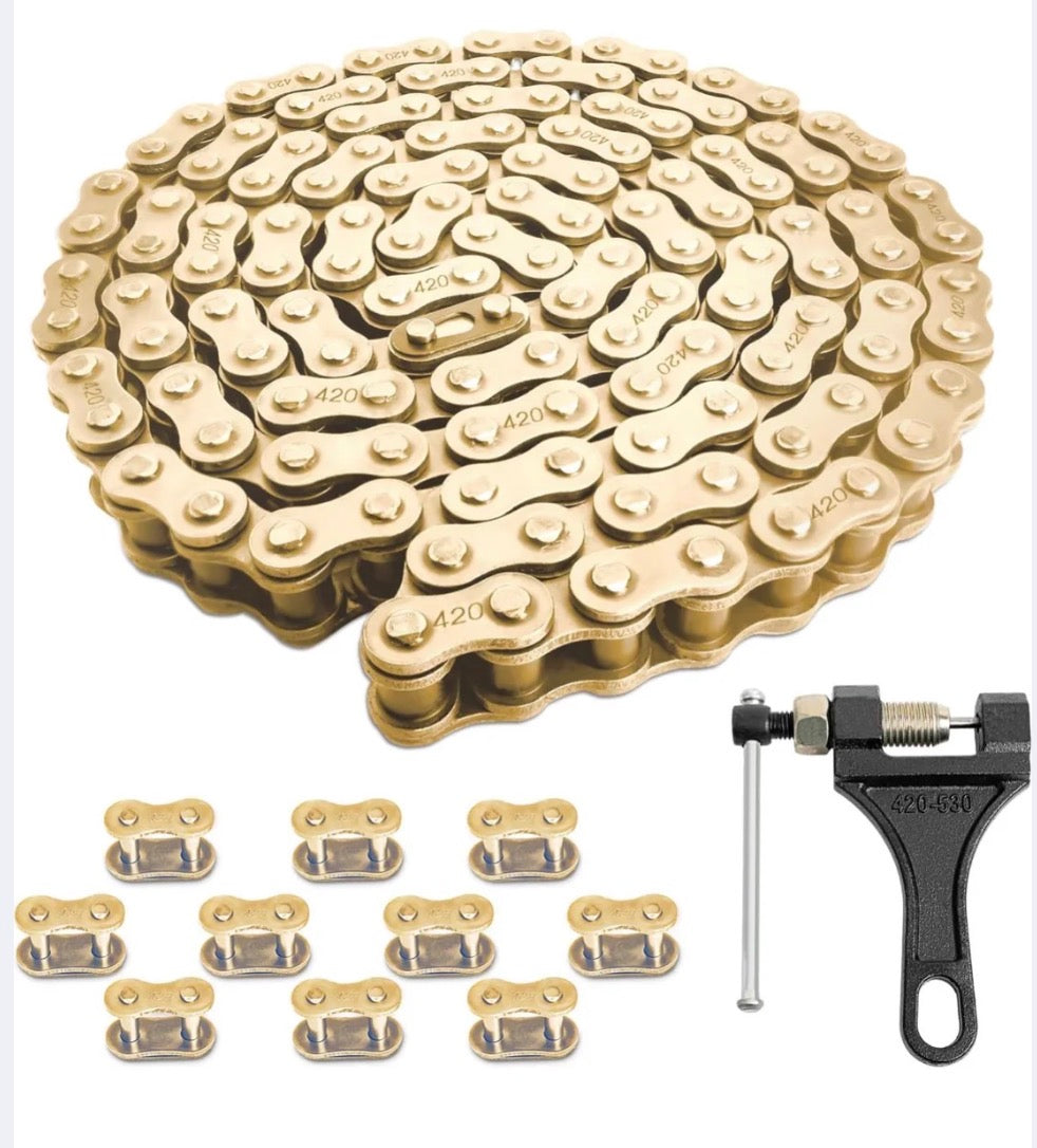 Gold upgraded tuttio chain )comes with chain breaker)